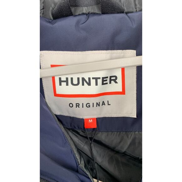 Hunter Original Womens Navy Insulated Parka Rain Jacket Hooded Size Medium NWT - Picture 7 of 8